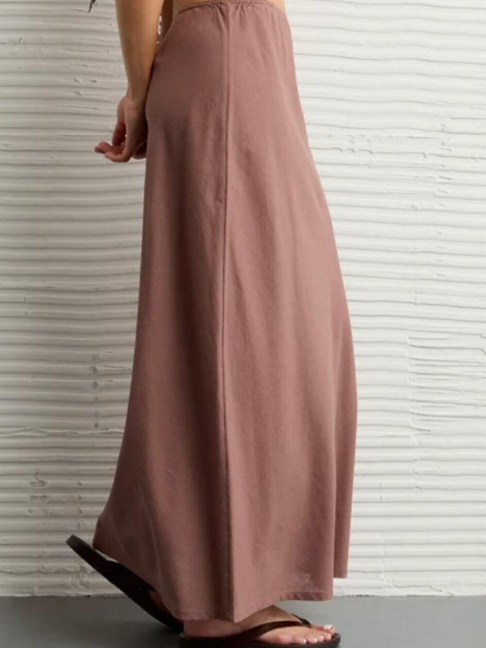 American Eagle Linen/Cotton High Waisted Maxi Skirt - Picture 3 of 6